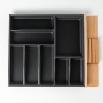 70er Besteckeinsatz mit Messerblock