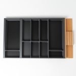 90er Besteckeinsatz mit Messerblock Flach