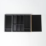 90er Besteckeinsatz ohne Messerblock Flach