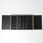 60er Besteckeinsatz Flach